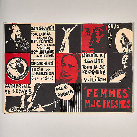 Photo d'une affiche de la MJC de Fresnes