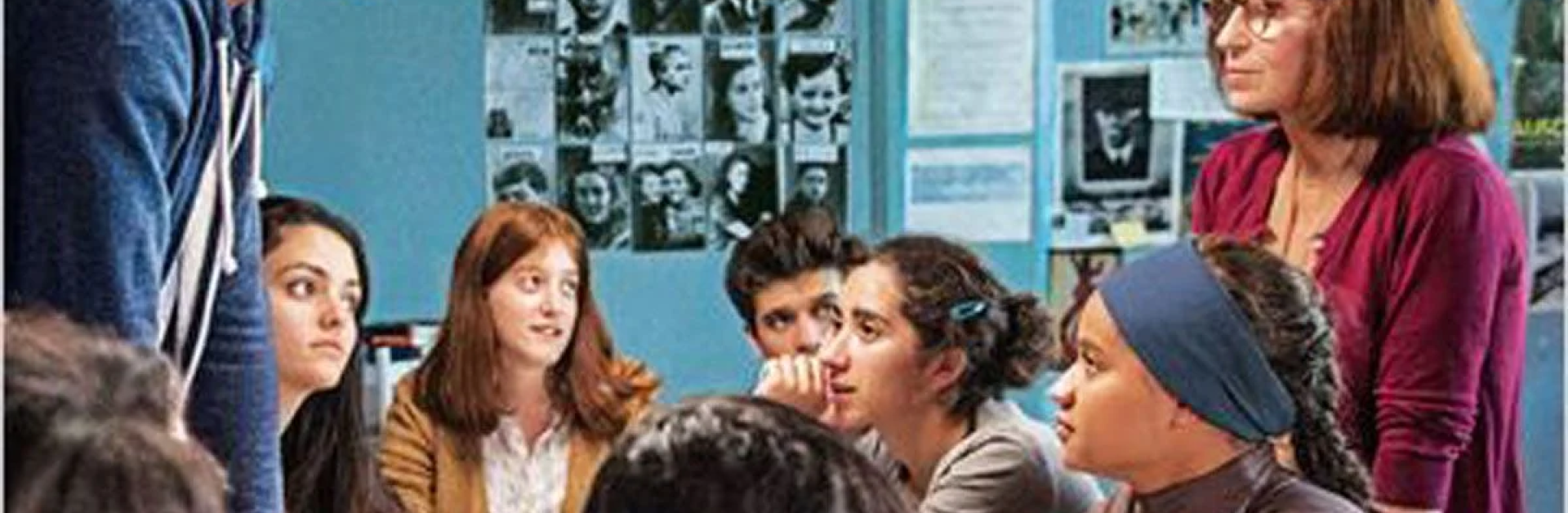 Affiche du film montrant les lycéen·ne·s et leur professeure