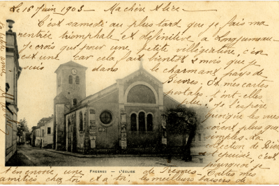 Carte postale de l'Eglise Saint-Eloi de Fresnes - Agrandir l'image 17 sur 24, fenêtre modale