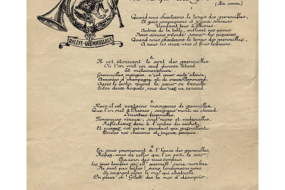 Paroles de la chanson "Le temps des grenouilles" - Agrandir l'image 2 sur 4, fenêtre modale