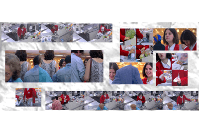 Plusieurs photographies d'une caissière en train de travailler - Agrandir l'image 2 sur 5, fenêtre modale