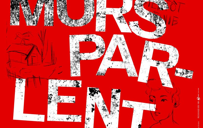 Affiche de l'exposition présentant quelques graffitis retrouvés dans les cellules de prisonniers de Fresnes pendant la Seconde Guerre mondiale